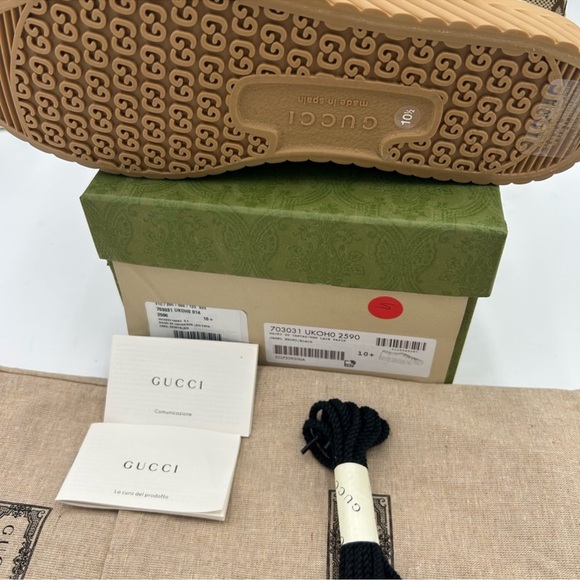 Men’s Gucci, jumbo GG low top sneaker size 10.5 made in Spain - Picture 7 of 9